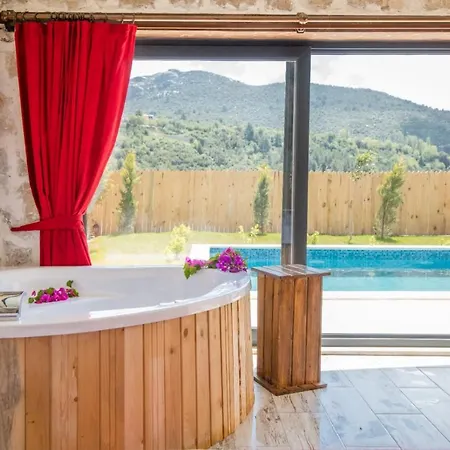 Exceptional Villa With Private Pool And Jacuzzi In Kas, Antalya