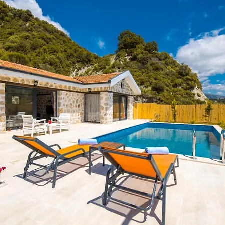 Exceptional Villa With Private Pool And Jacuzzi In Kas, Antalya